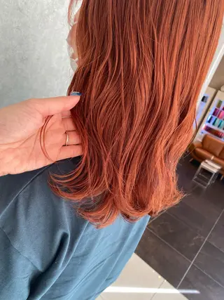 ミディアム カラー 浦口友華 ♡  暖色系カラーのヘアスタイル