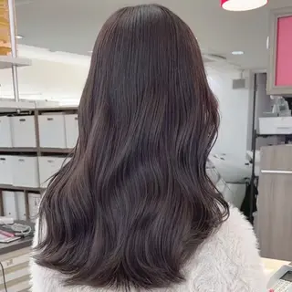 ロング カラー 縮毛矯正/ワンカラー モデル募集🫧田村のヘアスタイル