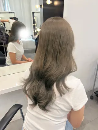 ロング しゅういち/赤み消し カラー特化のヘアスタイル