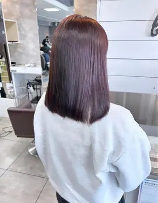 ミディアム ヘアアレンジ レイヤー/艶髪カラー 森本くるみのヘアスタイル
