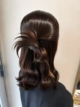 ロング ヘアアレンジ オタク美容師☃️🩵 ヘアアレンジ/暗髪のヘアスタイル