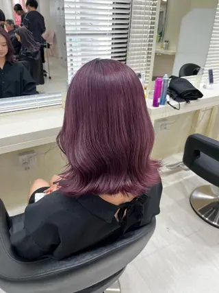 セミロング カラー 💟RINNA 艶カラー💟のヘアスタイル