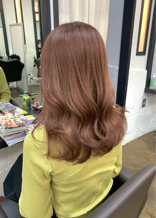 セミロング カラー 矢野 晃平のヘアスタイル