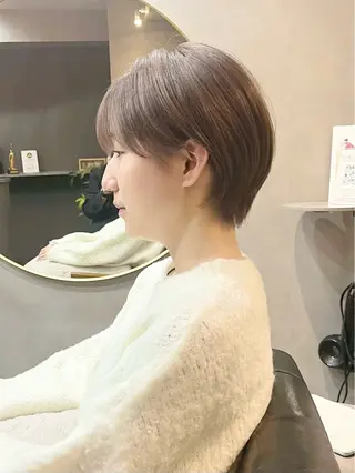 ショート カラー 瀧 元気/ショート/ 白髪ぼかし/髪質改善のヘアスタイル