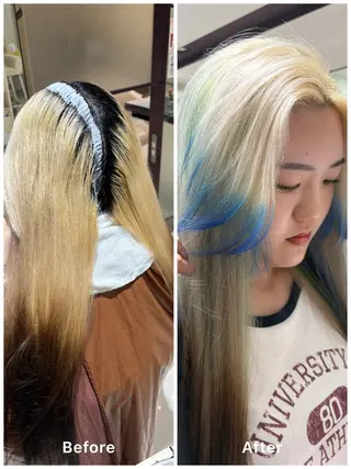 ロング カラー まるやま ひなこ/艶髪カラーのヘアスタイル