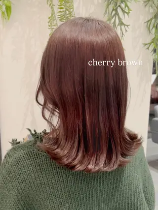 ミディアム カラー パーマ ayane🎀／ メンズカットのヘアスタイル