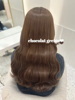 ロング カラー 🎀ちゃんりお🎀 /ブリーチなしカラーのヘアスタイル