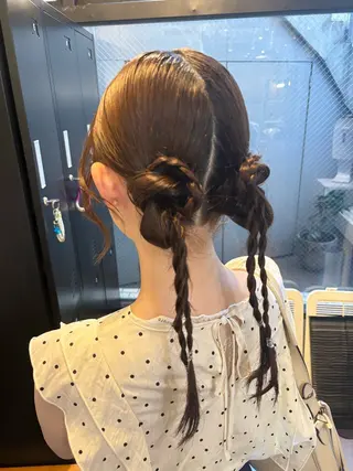 ヘアアレンジ 山西 真奈のヘアスタイル