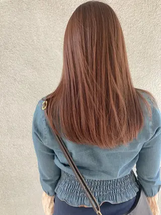 セミロング カラー お洒落ベージュ🤎 代官山shibukiのヘアスタイル