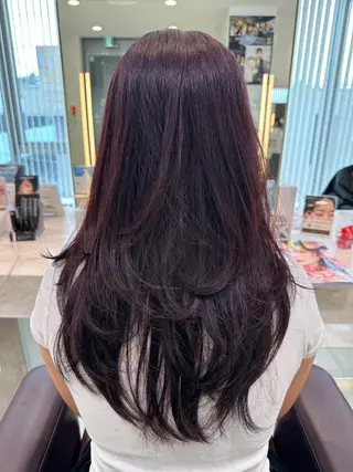 ロング 明日空きあり‼️ レイヤースタイル🩷のヘアスタイル