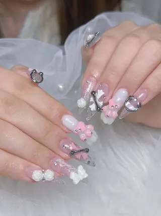 ロング カラー Bling Salonのネイルデザイン