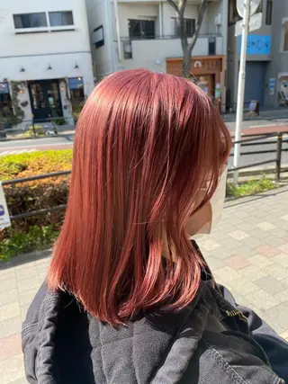セミロング カラー ヘアアレンジ TSUNA 🌙 Lim 五反田のマツエク・マツパデザイン