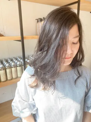ロング カラー レイヤー/大人メンズ パーマ🌀 平島拓也のヘアスタイル