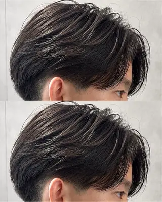 ショート パーマ メンズ メンズパーマ／ 福山駅前/安部真弘のヘアスタイル