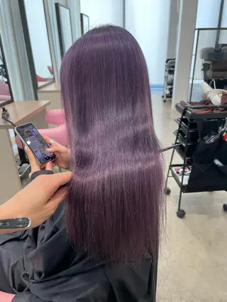 ロング カラー ヘアアレンジ 🧸ハイトーン🧸 ゆっきー🧸のヘアスタイル