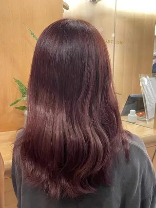 ロング カラー 藤本豪海 モニターモデル募集のヘアスタイル