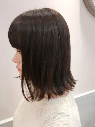 ミディアム 鈴木 麻希のヘアスタイル