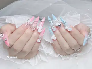 ネイル Sora nail 長さ出し専門店のネイルデザイン