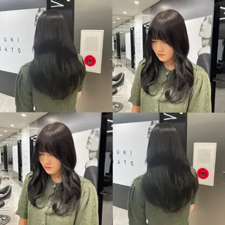 ロング カラー 新宿/顔周りカット/ レイヤー/がっきーのヘアスタイル