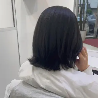 ミディアム mickey Yuinaのヘアスタイル