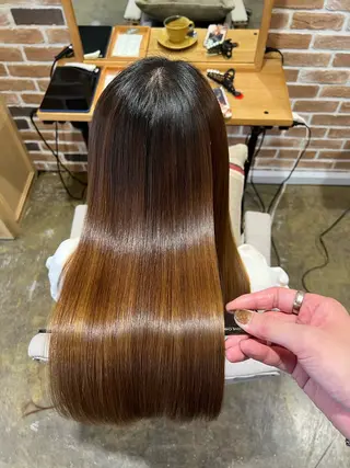 セミロング 本物の髪質改善･ 縮毛矯正専門/庭田のヘアスタイル