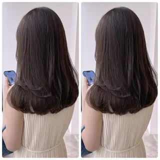 セミロング ✨顔周りで垢抜け🦋 韓国レイヤー✨北千住のヘアスタイル