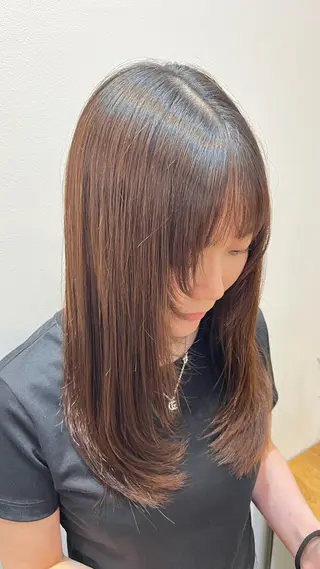 セミロング 岡野 豪のヘアスタイル
