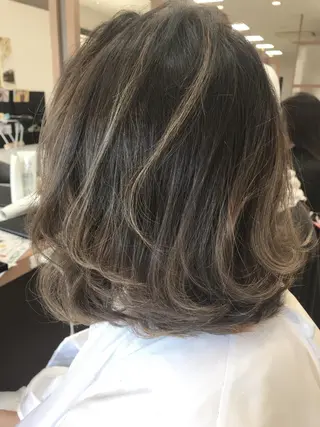 ショート カラー パーマ ヘアアレンジ メンズ キッズ ネイル マツエク・マツパ Lien 深井店のヘアスタイル