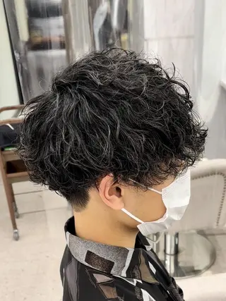 メンズ 🍐シャドウパーマ メンズ特化/守岡🍐のヘアスタイル