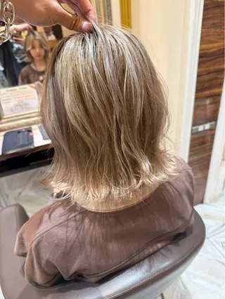 ミディアム カラー ヘアアレンジ 神品 幸音のヘアスタイル