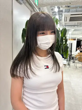 ミディアム カラー 透明感カラー/髪質改 善/烏丸御池/寿々乃のヘアスタイル