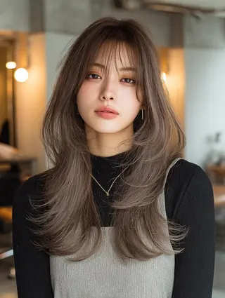 セミロング 艶髪診断で絶対綺麗✨ お悩み解決✨京谷宥✨のヘアスタイル