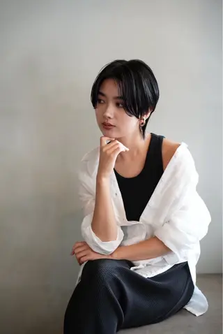 ショート カラー 加賀 千聖 /soigneのヘアスタイル