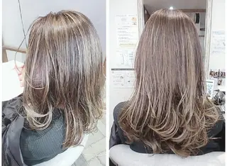 ロング カラー kijima ricoのヘアスタイル