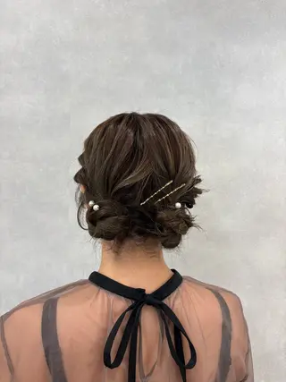 ヘアアレンジ ピンクカラーアレンジ 🩷AYANA🩷のヘアスタイル