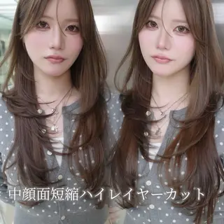 ロング 【大宮】一日限定 ハイレイヤーカットのヘアスタイル