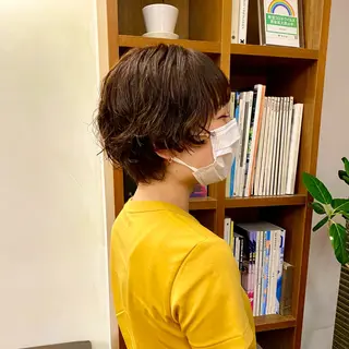 ショート パーマ 似合わせレイヤー/ ケアパーマ/高倉のヘアスタイル