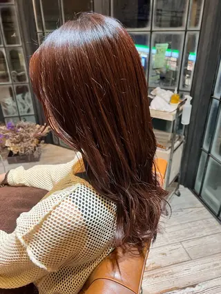 ロング カラー 藤村 桃歌のヘアスタイル