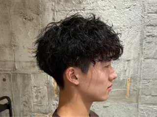 ショート パーマ メンズ 朝ラクパーマ 【SENA】のヘアスタイル