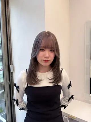 ミディアム カラー ヘアアレンジ Over hair_ misakiのヘアスタイル