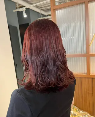 ミディアム カラー 岡本 太陽☀️のヘアスタイル