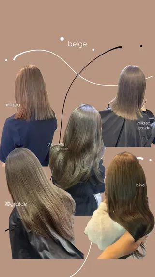 ロング カラー ヘアアレンジ 山口 樹里のヘアスタイル