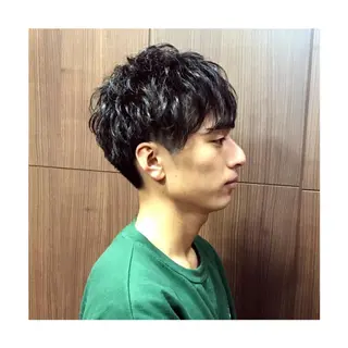 パーマ メンズ 時久 葵のヘアスタイル