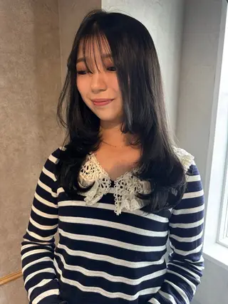 ミディアム カラー パーマ ヘアアレンジ メンズ 心斎橋美容室 Junのヘアスタイル