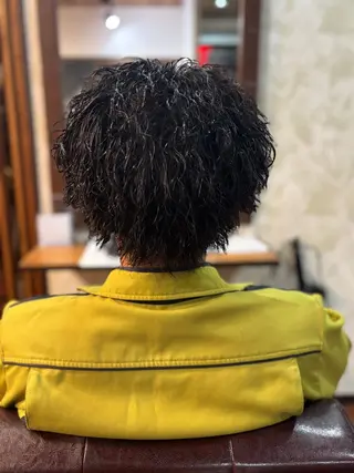 ショート パーマ リレイス 伊藤愛斗のヘアスタイル