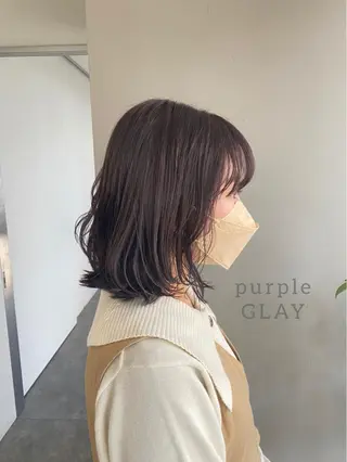 ミディアム カラー ヘアアレンジ ボブ /ニュアンス/ satomi🧸💖のヘアスタイル