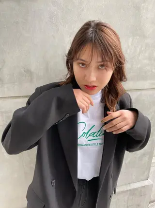 セミロング 一ノ瀬 暁のヘアスタイル