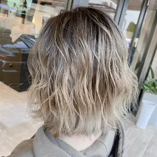 ミディアム カラー RIENS♡xrea 山本優舞のヘアスタイル