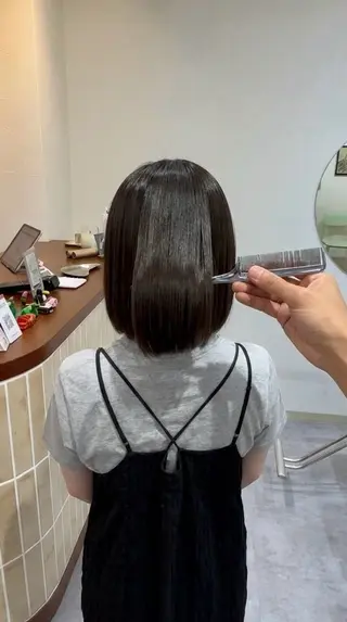 ショート 顔まわり/透明感 カラーYoshidaのヘアスタイル