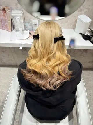 ロング ベルグローヘアセット 🤍まりこのヘアスタイル